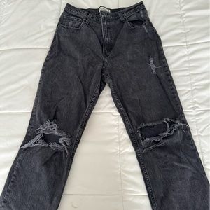 Black Abercrombie and Fitch 90’s Straight Ultra High Rise Jean